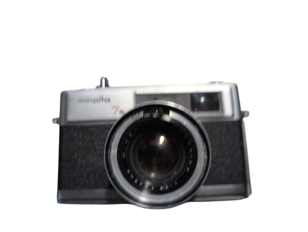 Minolta Hi-Matic 7S Vintage Film Camera & Case Great Condition tested w/o film